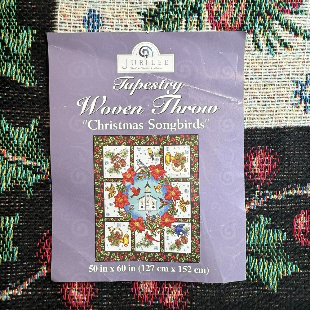 Jubilee Tapestry Woven Throw Blanket 